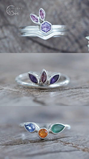 Custom Birthstone Ring - Gardens of the Sun | Ethical Jewelry