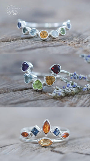 Custom Birthstone Ring - Gardens of the Sun | Ethical Jewelry