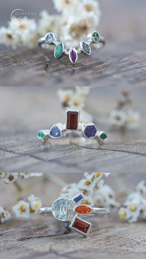Custom Birthstone Ring - Gardens of the Sun | Ethical Jewelry