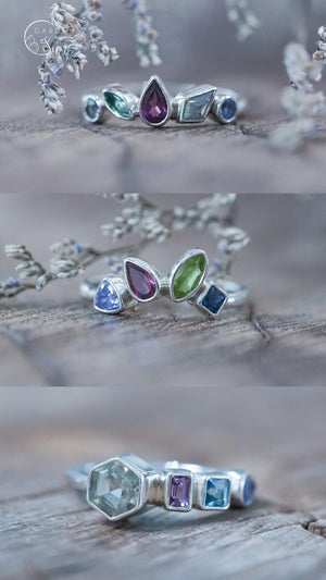 Custom Birthstone Ring - Gardens of the Sun | Ethical Jewelry