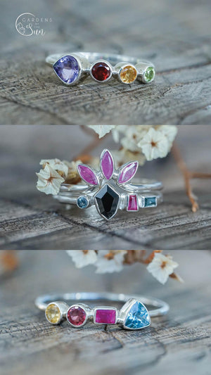 Custom Birthstone Ring - Gardens of the Sun | Ethical Jewelry