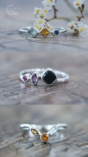 Custom Birthstone Ring - Gardens of the Sun | Ethical Jewelry