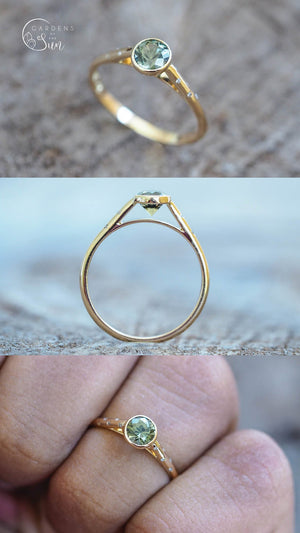 Custom Borneo Sapphire Ring - Gardens of the Sun | Ethical Jewelry