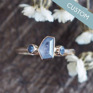 Custom Borneo Sapphire Ring - Gardens of the Sun | Ethical Jewelry
