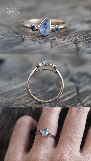 Custom Borneo Sapphire Ring - Gardens of the Sun | Ethical Jewelry