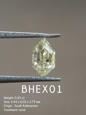 Custom Brilliant Cut Hexagon Diamond Ring in Gold - Gardens of the Sun | Ethical Jewelry