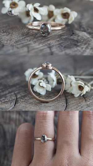 Custom Brilliant Cut Oval, Radiant and Rectangular Diamond Ring - Gardens of the Sun | Ethical Jewelry