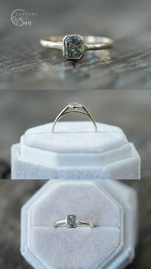 Custom Brilliant Cut Oval, Radiant and Rectangular Diamond Ring - Gardens of the Sun | Ethical Jewelry