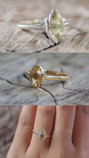 Custom Citrine Ring in Ethical Gold - Gardens of the Sun | Ethical Jewelry