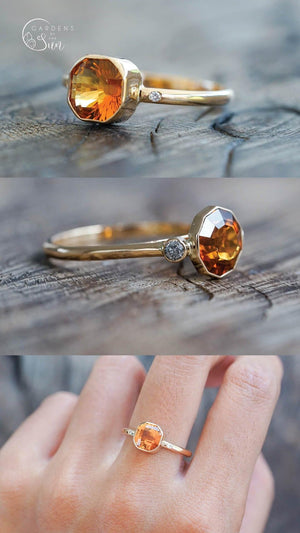 Custom Citrine Ring in Ethical Gold - Gardens of the Sun | Ethical Jewelry