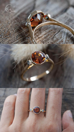 Custom Citrine Ring in Ethical Gold - Gardens of the Sun | Ethical Jewelry