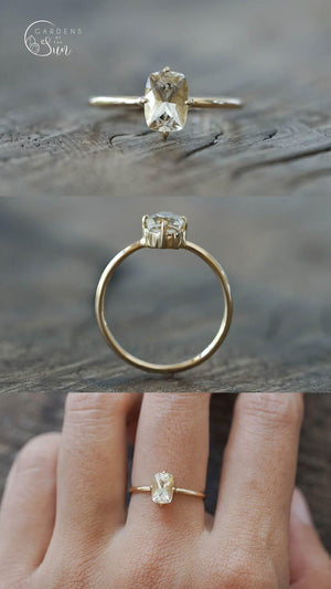 Custom Citrine Ring in Ethical Gold - Gardens of the Sun | Ethical Jewelry