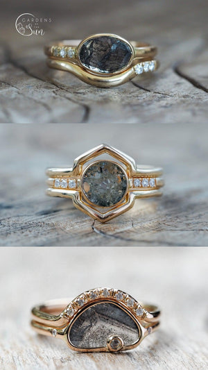 Custom Diamond Slice Ring in Ethical Gold - Gardens of the Sun | Ethical Jewelry