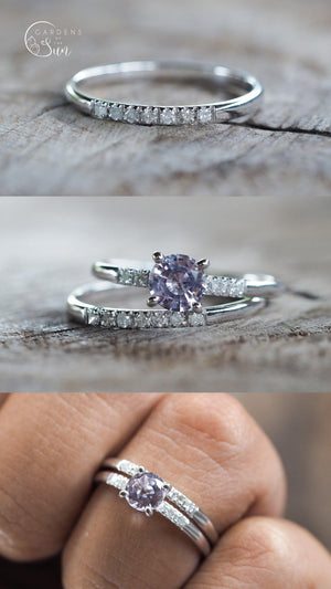 Custom Gold Nesting Band - Gardens of the Sun | Ethical Jewelry