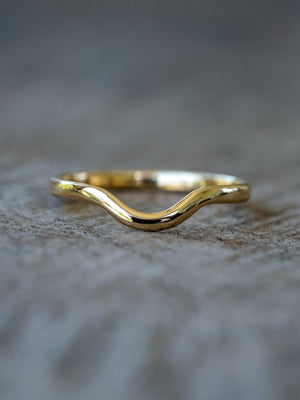 Custom Gold Nesting Band - Gardens of the Sun | Ethical Jewelry