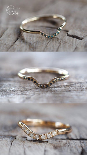 Custom Gold Nesting Band - Gardens of the Sun | Ethical Jewelry