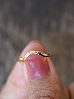 Custom Gold Nesting Band - Gardens of the Sun | Ethical Jewelry