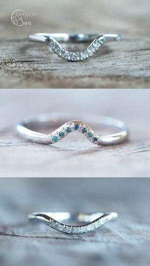 Custom Gold Nesting Band - Gardens of the Sun | Ethical Jewelry