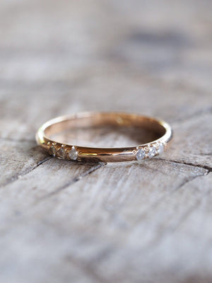 Custom Gold Nesting Band - Gardens of the Sun | Ethical Jewelry