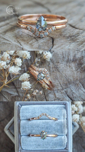 Custom Gold Nesting Band - Gardens of the Sun | Ethical Jewelry