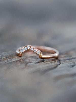 Custom Hexagon Nesting Band in Gold - Gardens of the Sun | Ethical Jewelry