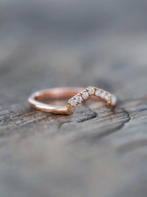 Custom Hexagon Nesting Band in Gold - Gardens of the Sun | Ethical Jewelry