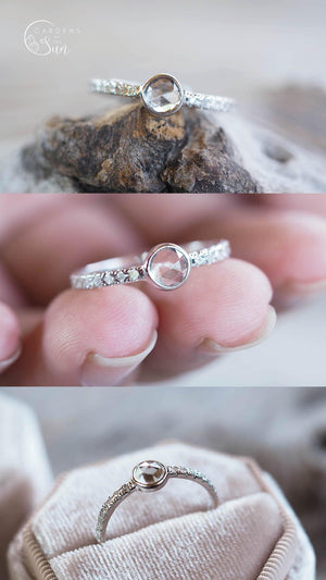 Custom Morganite Ring - Gardens of the Sun | Ethical Jewelry