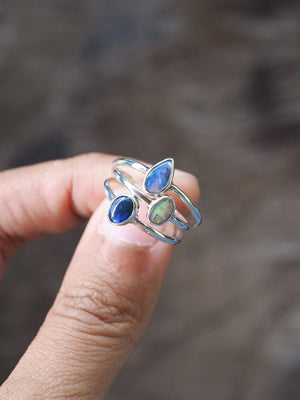 Custom Opal Ring or Necklace in Silver - Gardens of the Sun | Ethical Jewelry