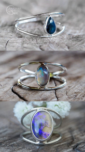 Custom Opal Ring or Necklace in Silver - Gardens of the Sun | Ethical Jewelry