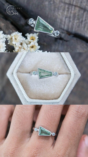 Custom Peridot Ring - Gardens of the Sun | Ethical Jewelry