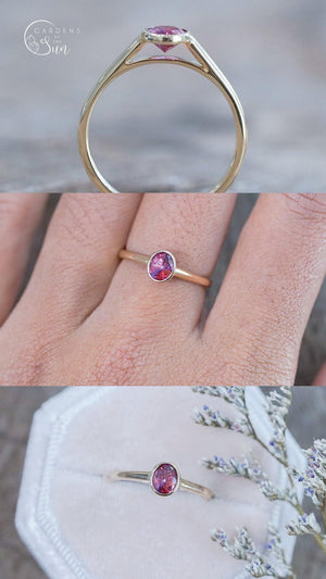Custom Pink Sapphire Ring - Gardens of the Sun | Ethical Jewelry