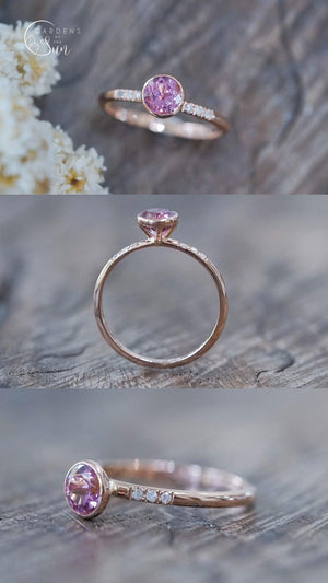 Custom Pink Sapphire Ring - Gardens of the Sun | Ethical Jewelry