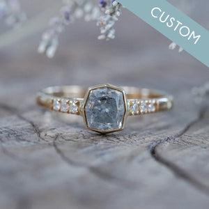 Custom Princess Cut Diamond Ring - Gardens of the Sun | Ethical Jewelry