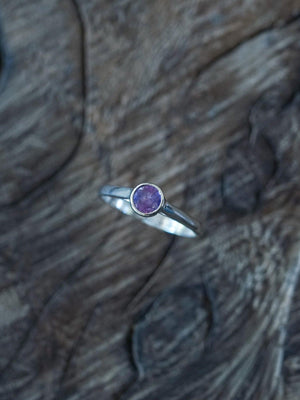 Custom Purple Sapphire Ring in Gold- Gardens of the Sun | Ethical Jewelry