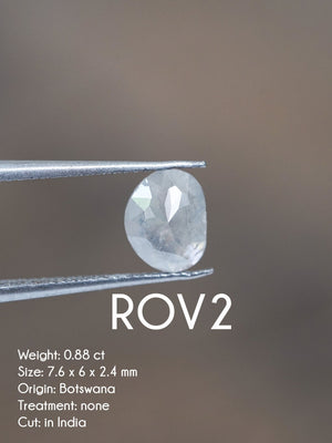 Custom Rose Cut Oval Diamond Ring in Gold - Gardens of the Sun | Ethical Jewelry