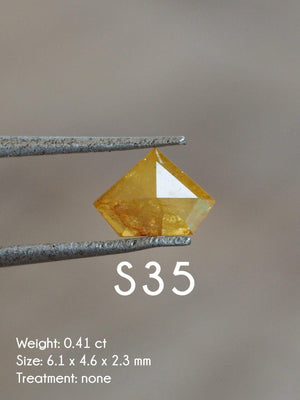 Custom Rose Cut Shield Diamond Ring - Gardens of the Sun | Ethical Jewelry