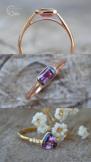 Custom Spinel Ring in Gold - Gardens of the Sun | Ethical Jewelry