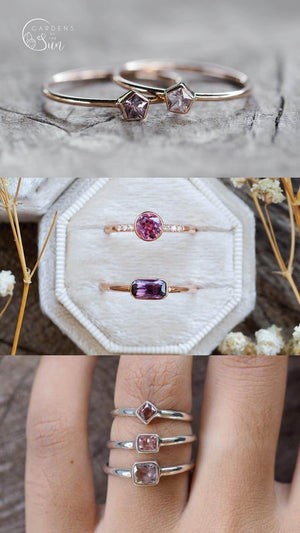 Custom Spinel Ring in Gold - Gardens of the Sun | Ethical Jewelry