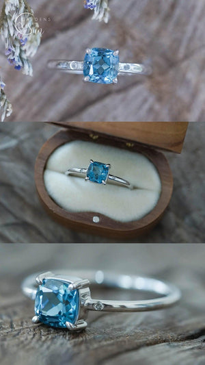 Custom Topaz Ring - Gardens of the Sun | Ethical Jewelry