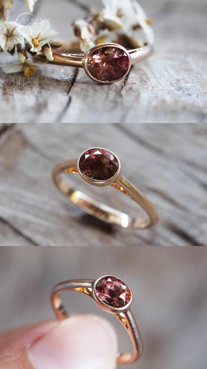 Custom Tourmaline Ring in Gold - Gardens of the Sun | Ethical Jewelry