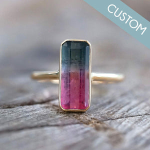 Custom Tourmaline Ring in Gold - Gardens of the Sun | Ethical Jewelry