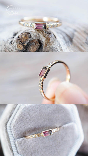 Custom Tourmaline Ring in Gold - Gardens of the Sun | Ethical Jewelry