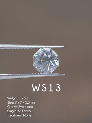 Custom White Sapphire Ring in Gold - Gardens of the Sun | Ethical Jewelry