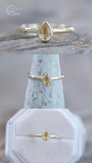 Custom Yellow Sapphire Ring - Gardens of the Sun | Ethical Jewelry