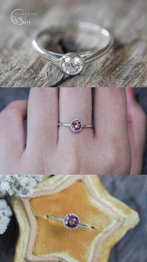 Custom Zircon Ring in Gold - Gardens of the Sun | Ethical Jewelry