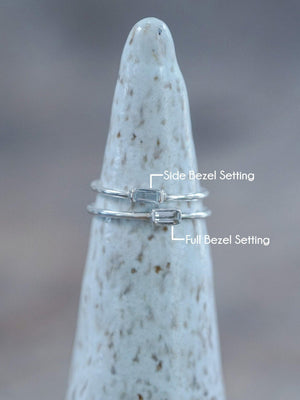 Dainty Aquamarine Ring - Gardens of the Sun | Ethical Jewelry