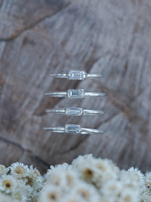 Dainty Aquamarine Ring - Gardens of the Sun | Ethical Jewelry
