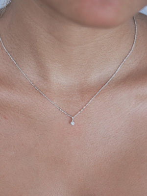 Dainty Rainbow Moonstone Necklace - Gardens of the Sun | Ethical Jewelry