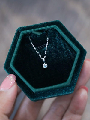 Dainty Rainbow Moonstone Necklace - Gardens of the Sun | Ethical Jewelry