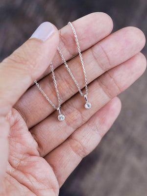 Dainty Rainbow Moonstone Necklace - Gardens of the Sun | Ethical Jewelry